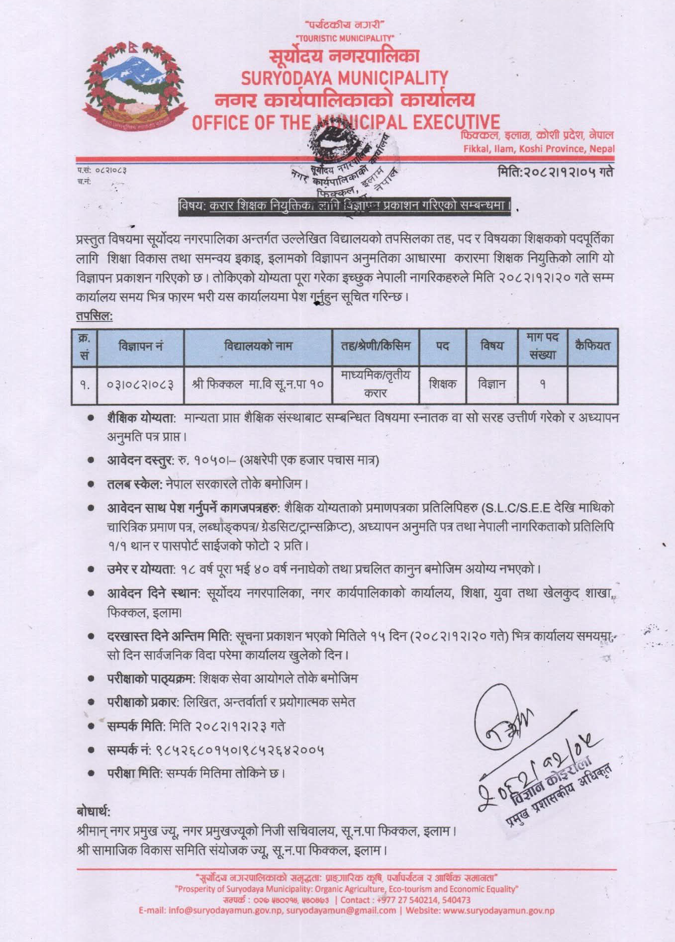 1774174002__Suryodaya-Nagarpalika-job-1.png